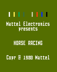 Horse Racing Title Screen